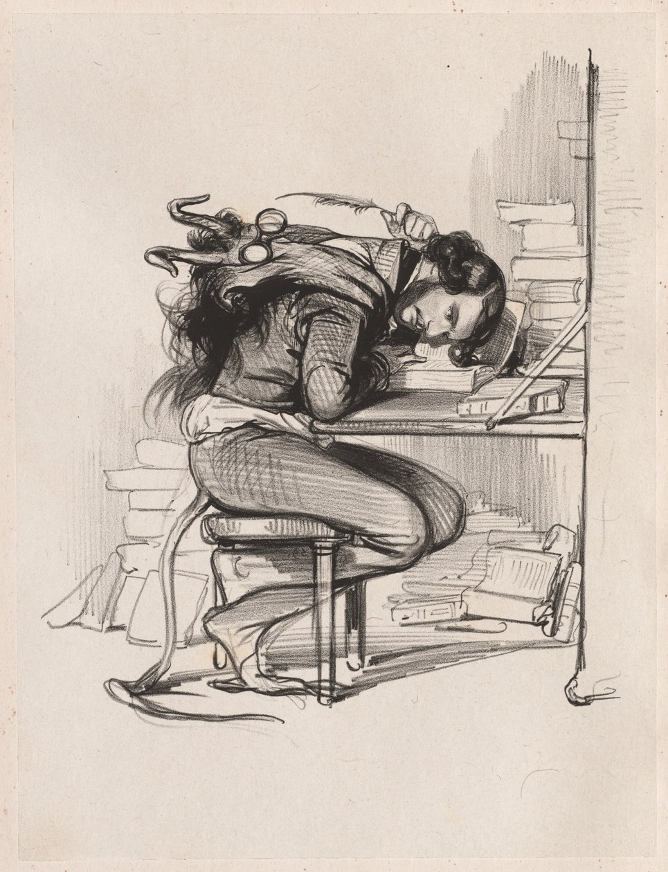 Émile Forgues (Old Nick) - Paul Gavarni