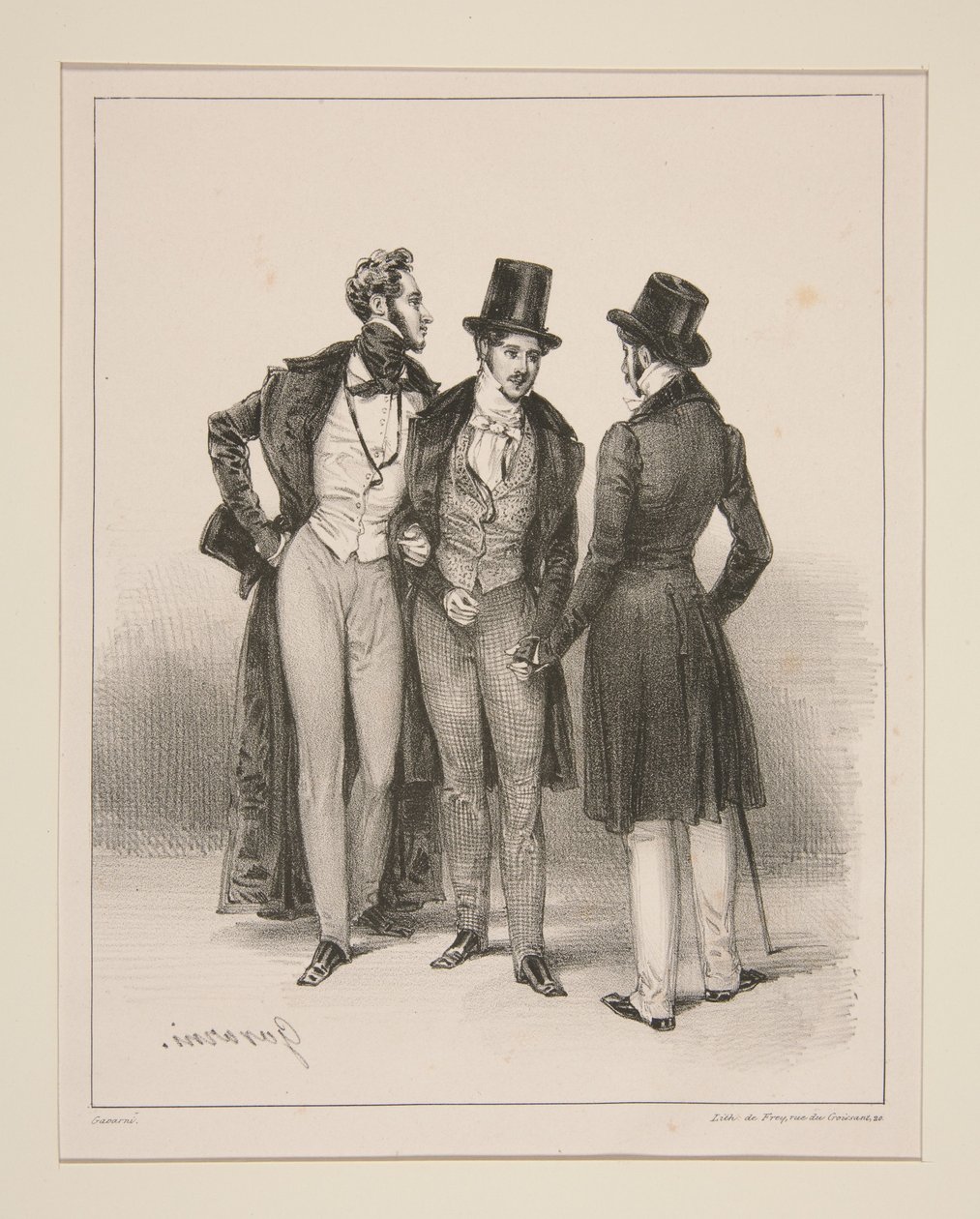 FASHIONABLES. Modes parisiennes. - Paul Gavarni