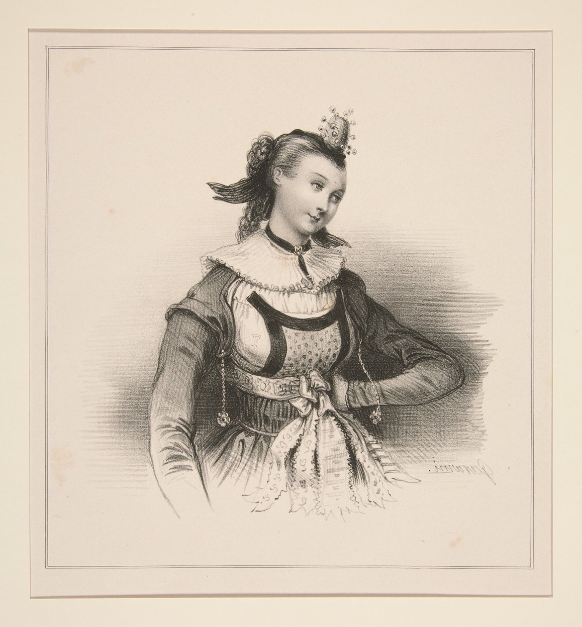 Fiancée de Berne - Paul Gavarni
