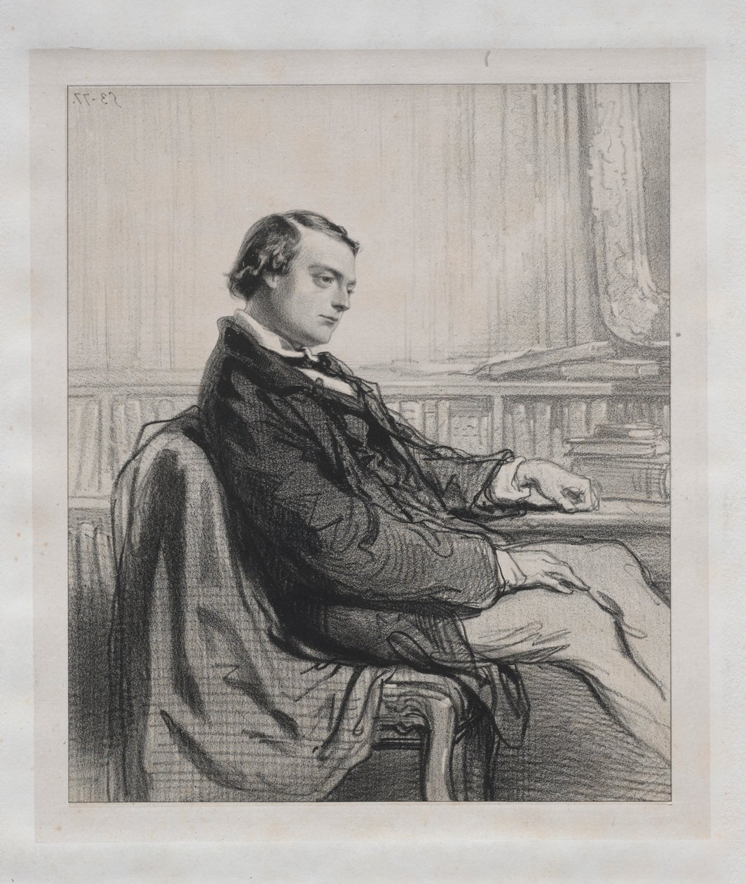 Messieurs de la presse : Théodore de Banville, 1853 - Paul Gavarni