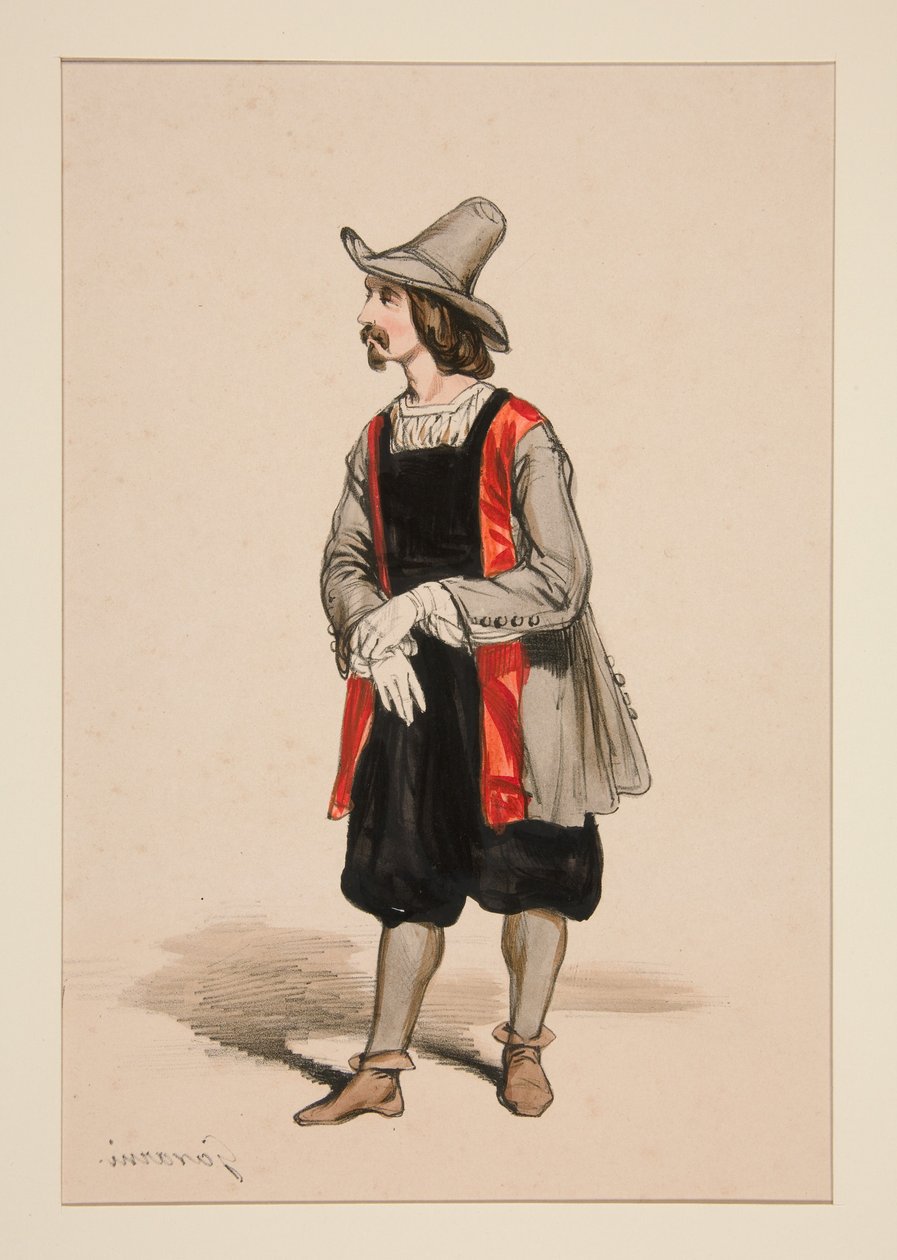 HOLLANDAIS. Pardessus de laine. Culotte de velours. - Paul Gavarni
