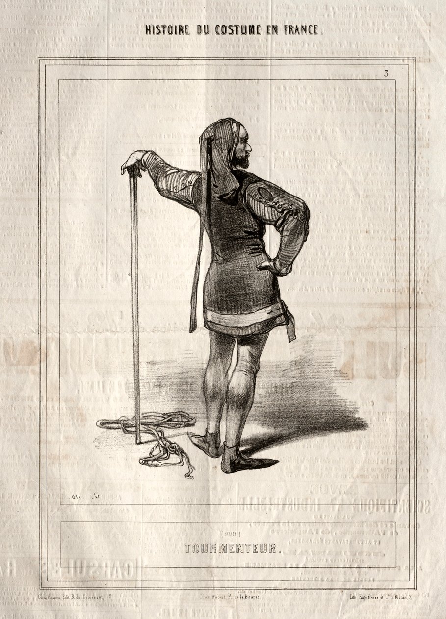 Histoire du Costume en France : Tourmenteur - Paul Gavarni
