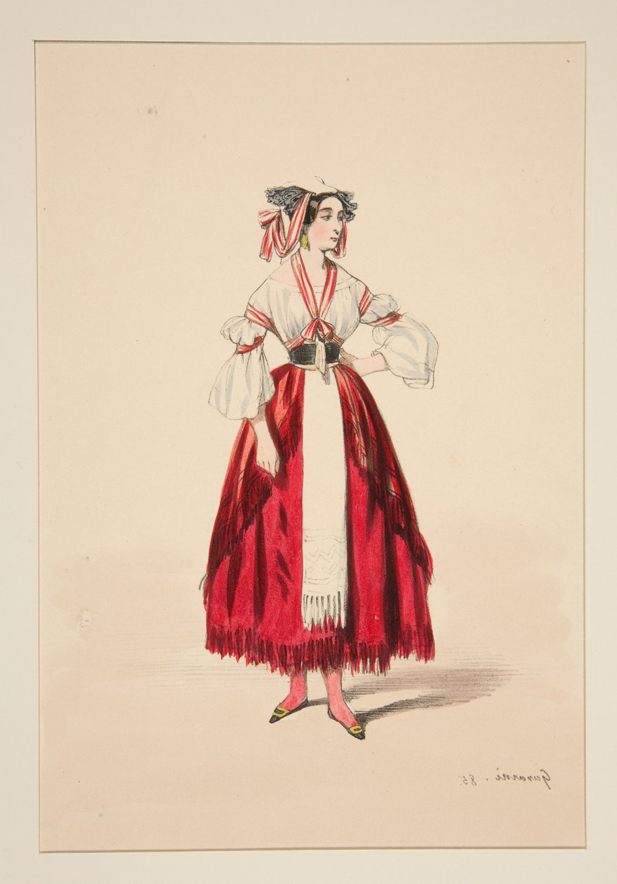 ITALIENISCHE. Wollkleid,... - Paul Gavarni