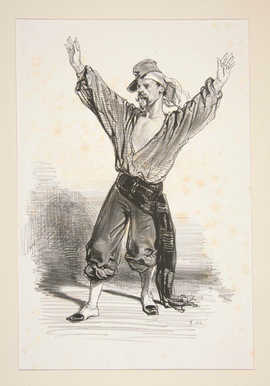 Képi de velours garance. Foulard blanc. ... - Paul Gavarni