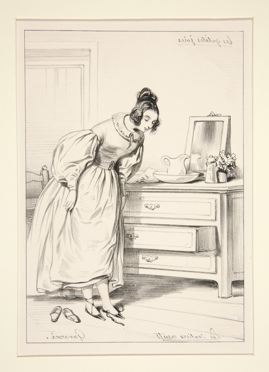 LES SOULIERS NEUFS. - Paul Gavarni