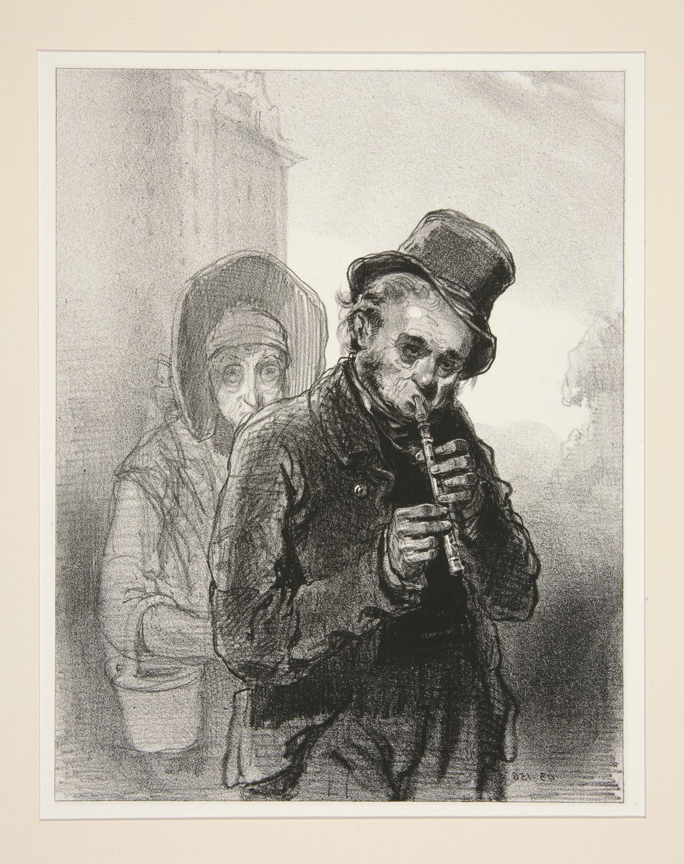 Le flageolet - Paul Gavarni