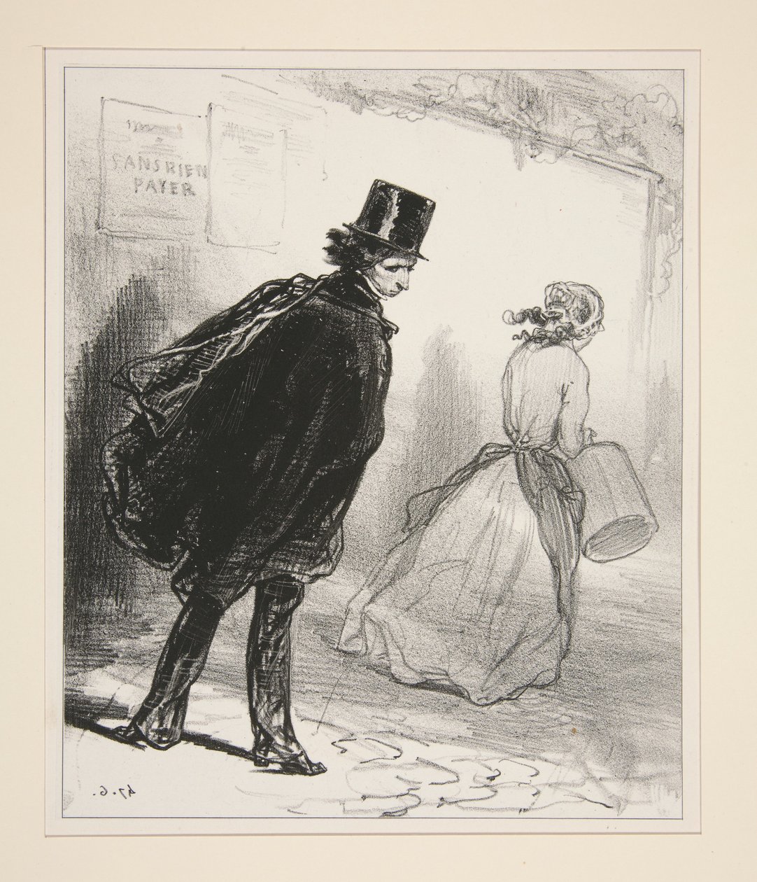 La Chasse au Trottin - Paul Gavarni