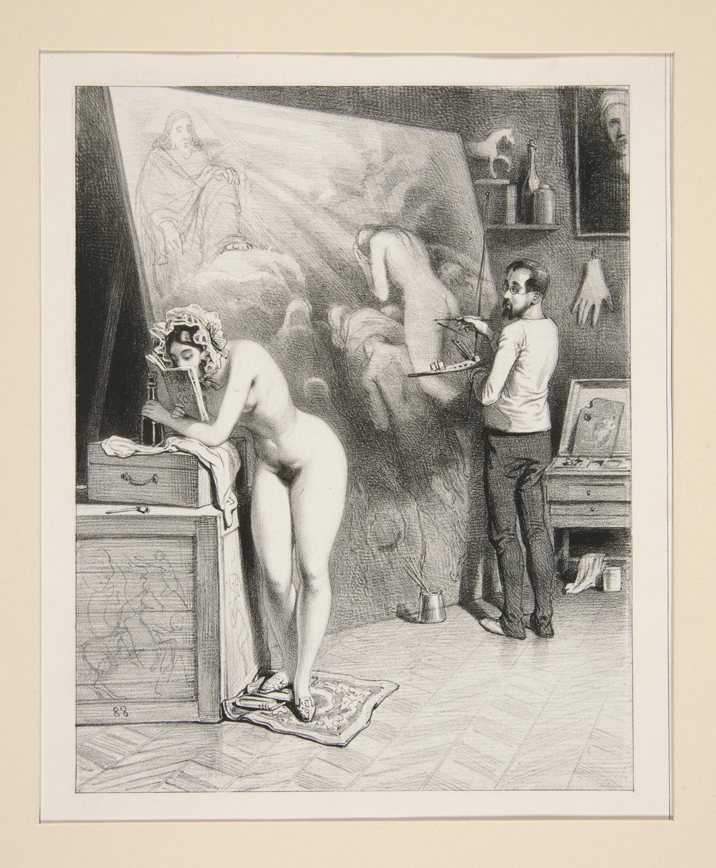 La Femme du Peintre - Paul Gavarni
