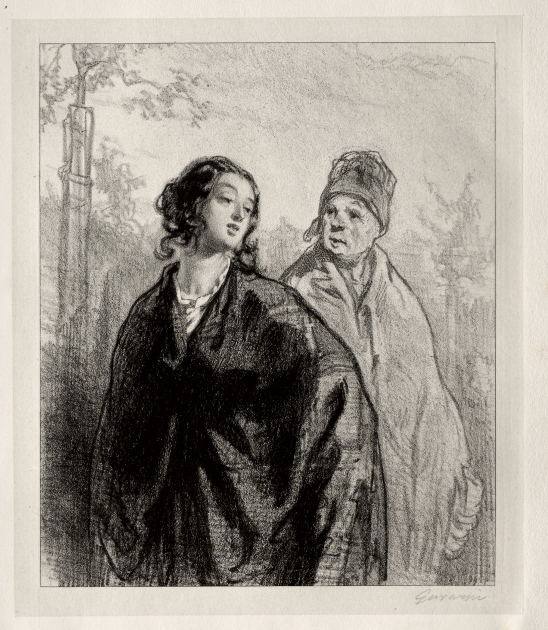 La Fille et la mère - Paul Gavarni