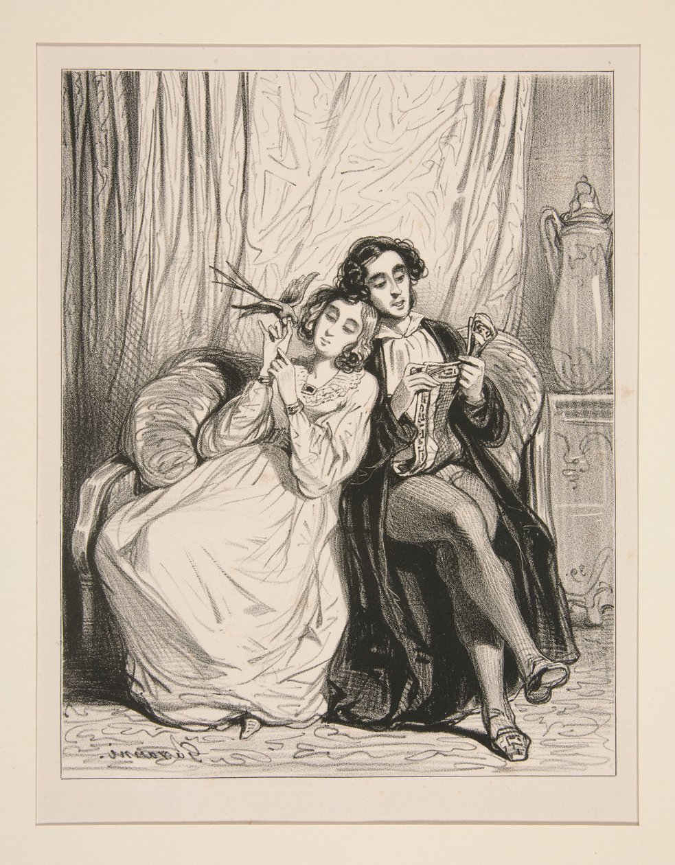 La Lune De Miel. - Paul Gavarni