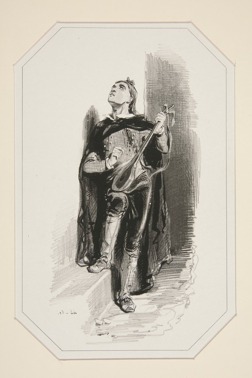 La Sérénade - Paul Gavarni