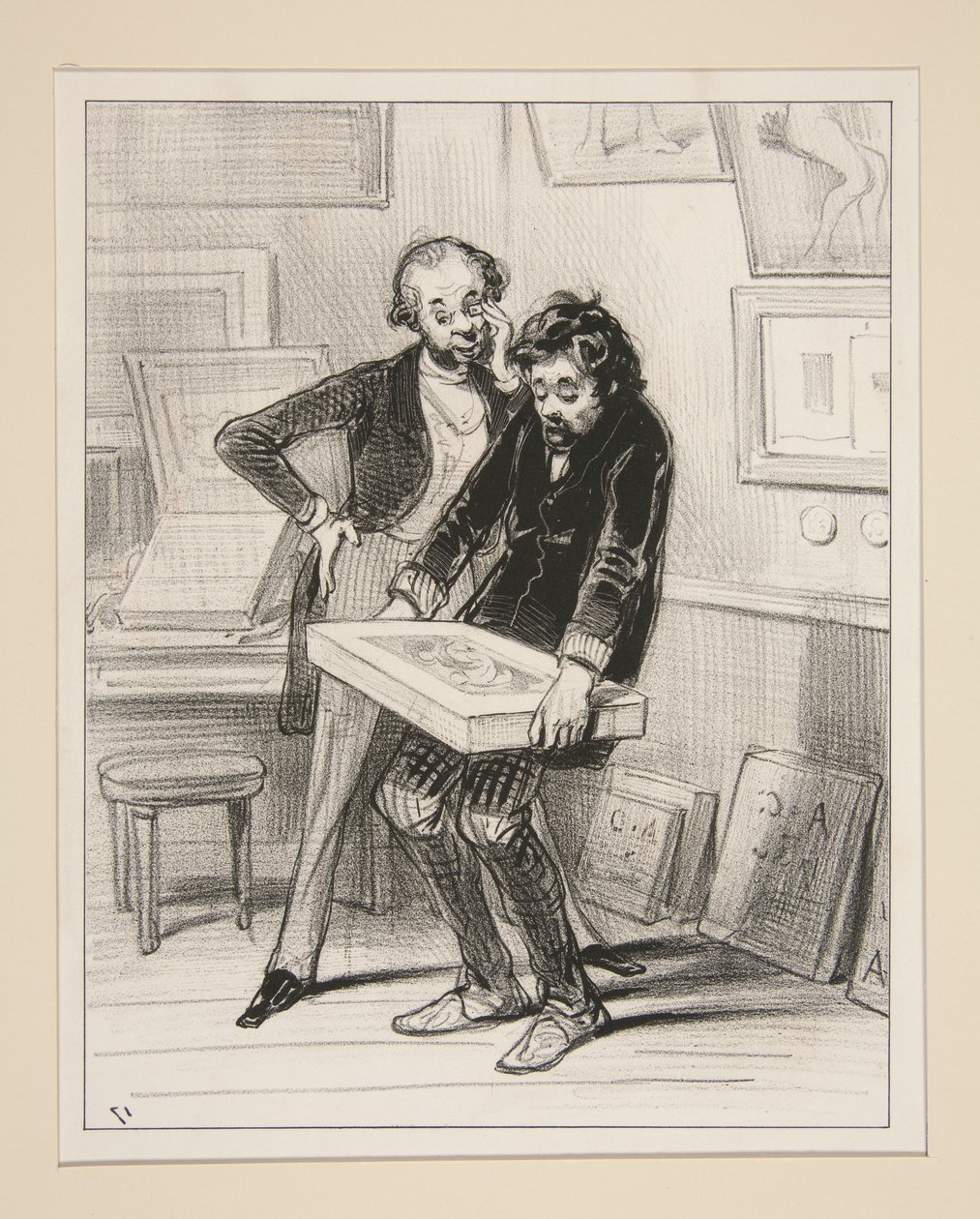 L’atelier du lithographe - Paul Gavarni