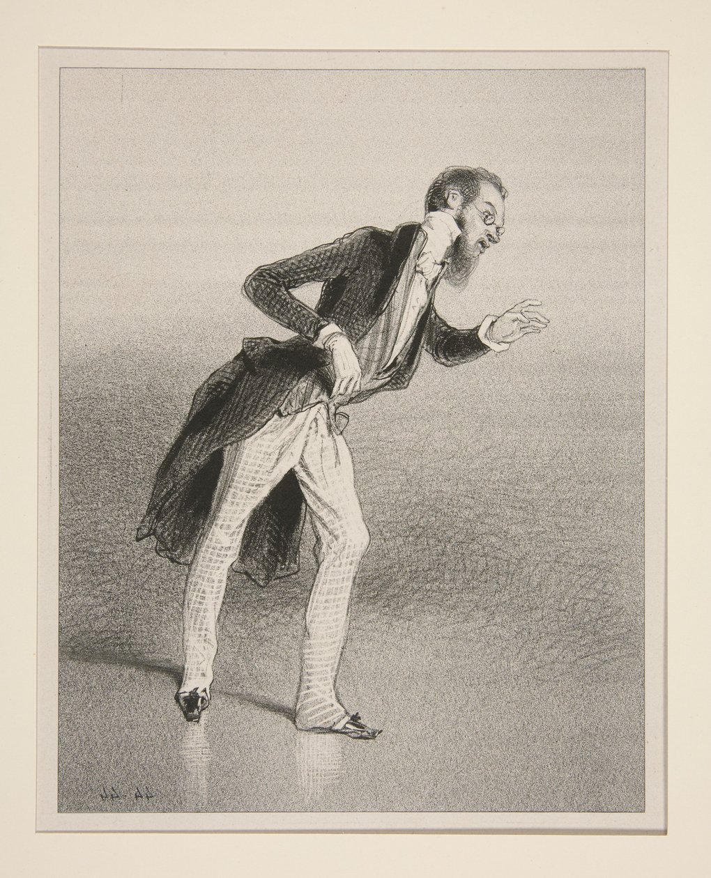 Le Chanteur de chansonnettes - Paul Gavarni