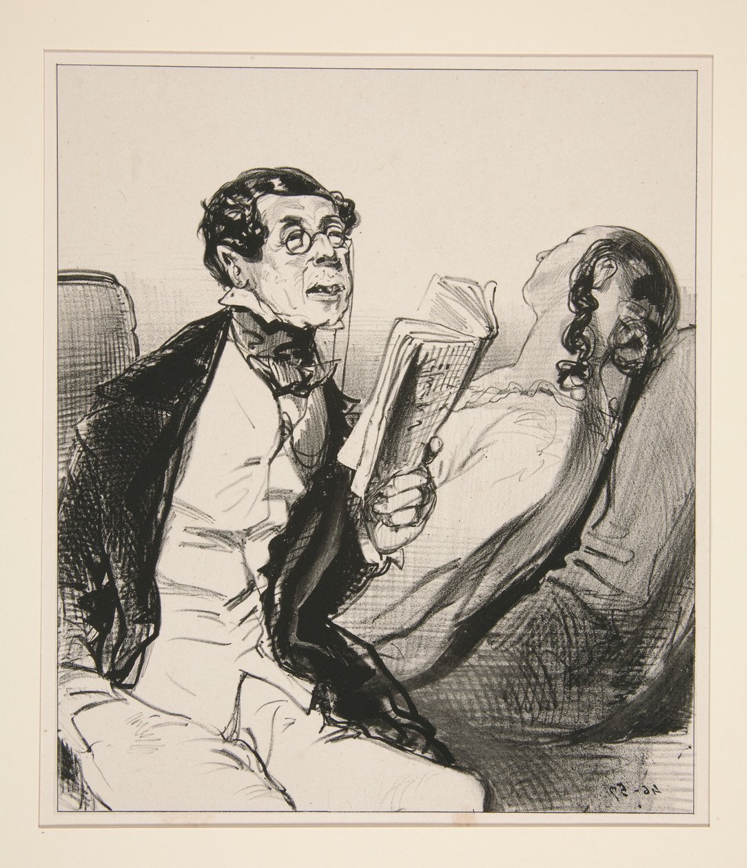 Le Mari agricole. - Paul Gavarni