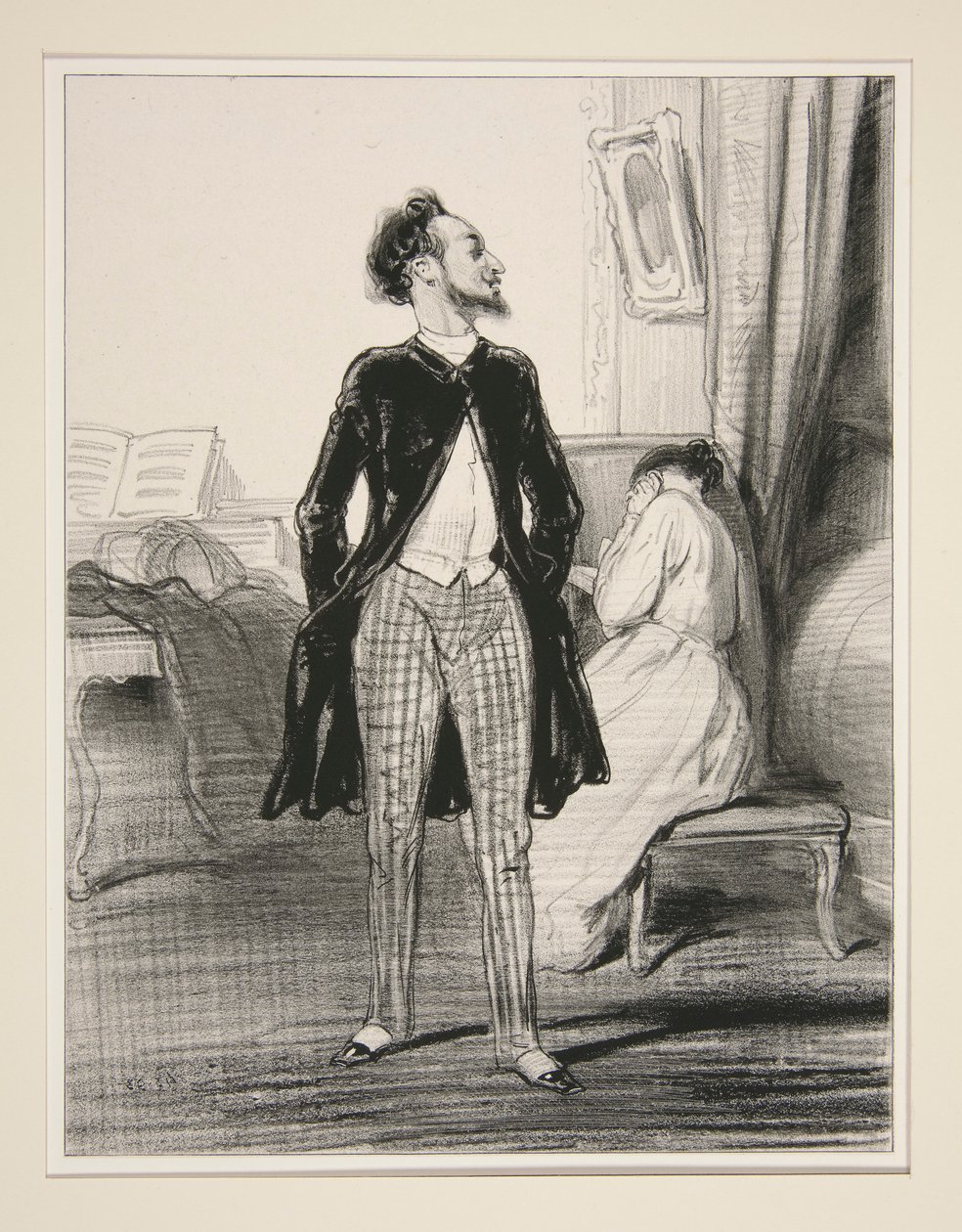 Le Mari Chanteur - Paul Gavarni