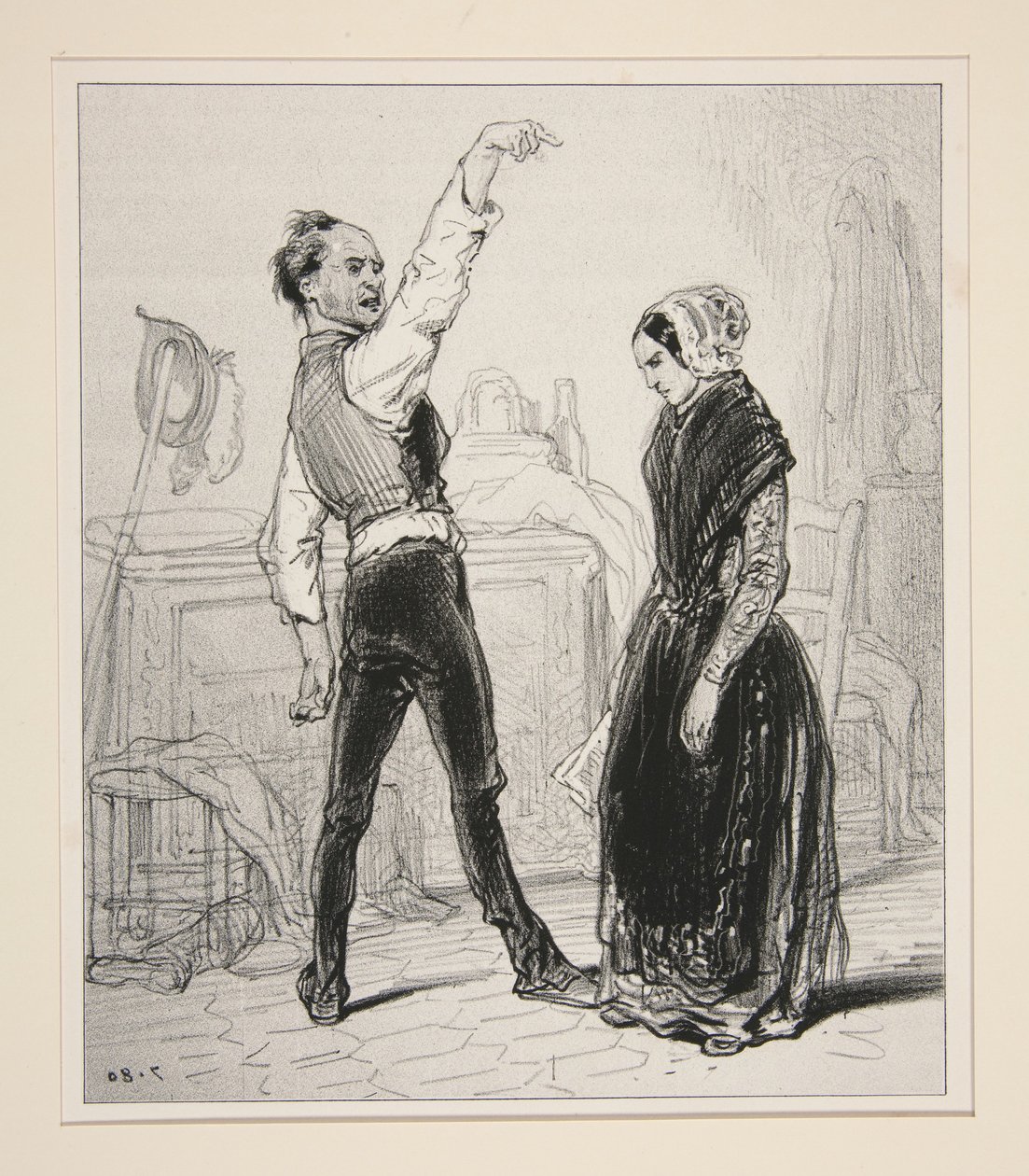 La femme du comédien - Paul Gavarni