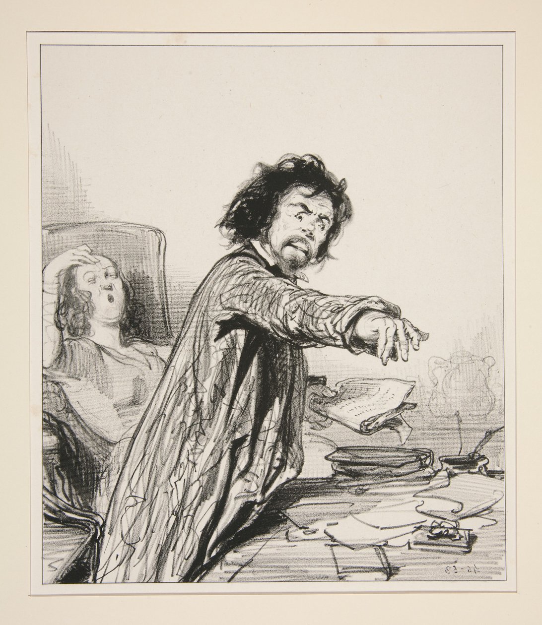 Le Mari dramaturge - Paul Gavarni