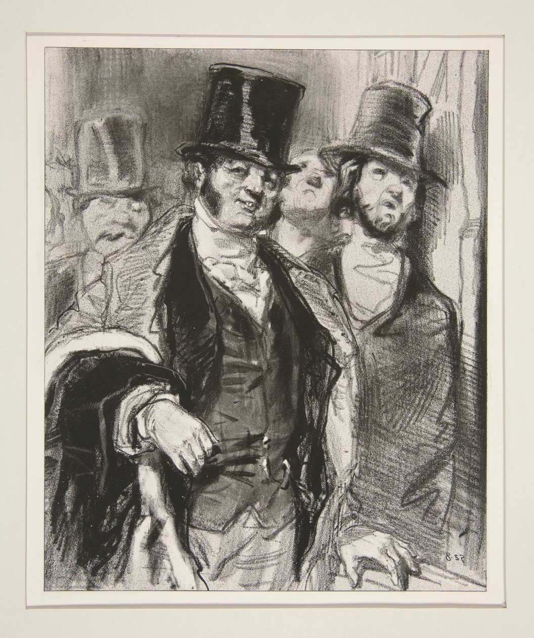 Le cavalier de la débutante. - Paul Gavarni
