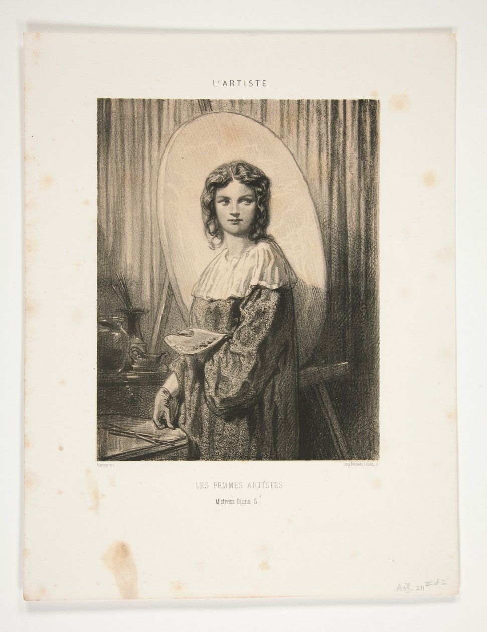 Les Femmes Artistes / Maîtresse Diana S... - Paul Gavarni