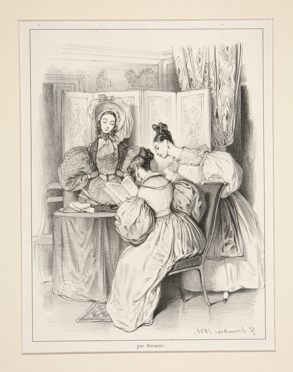 Les Femmes. Journal du Siecle. - Paul Gavarni