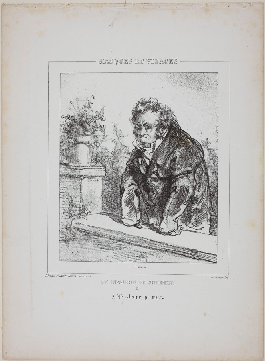 Les Invalides du Sentiment: A été "jeune premier" - Paul Gavarni