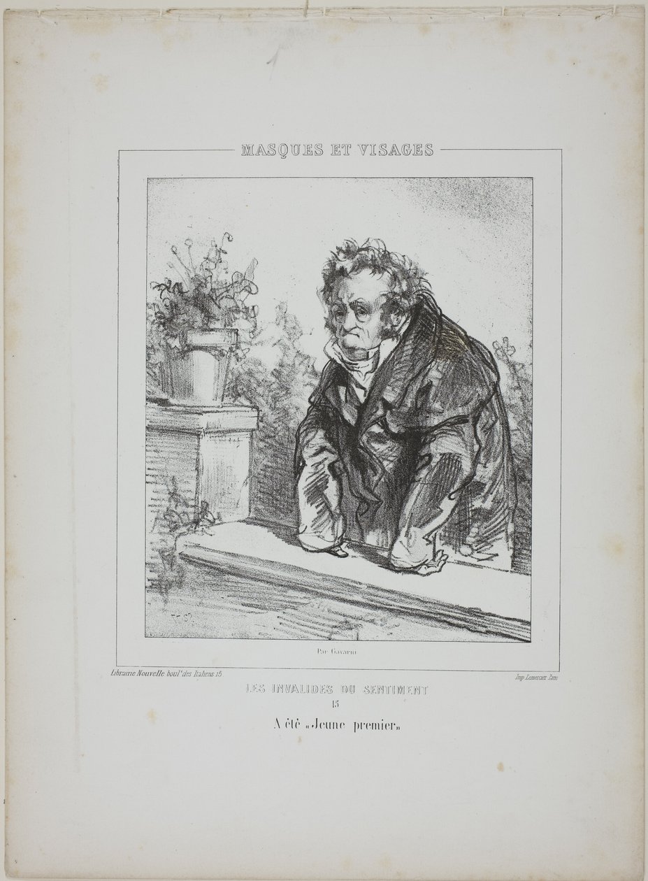 Les Invalides du Sentiment: A été "jeune premier" - Paul Gavarni