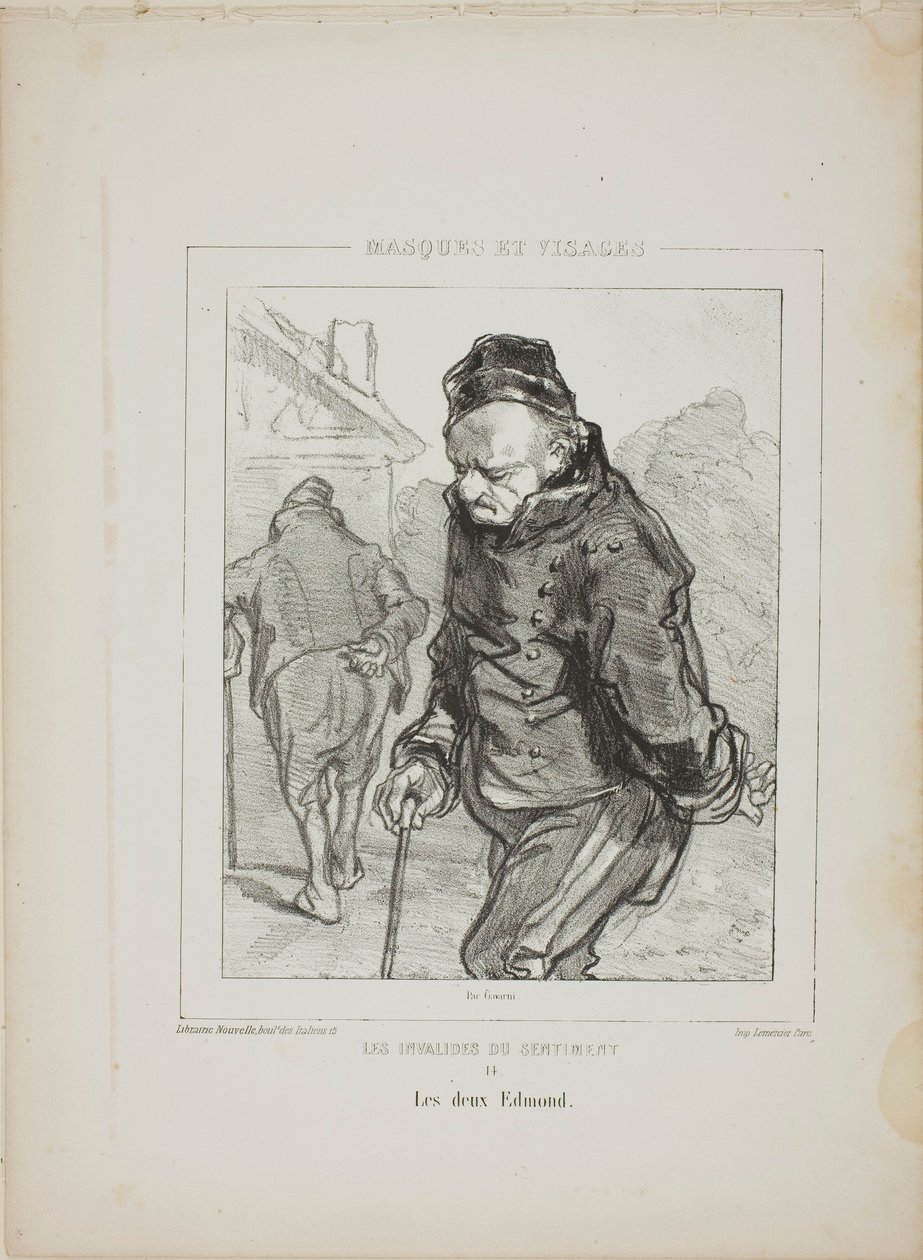 Les Invalides du Sentiment: Les deux Edmond - Paul Gavarni