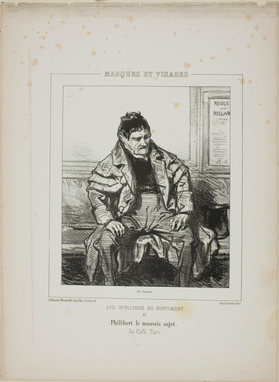 Les Invalides du Sentiment : Philibert le mauvais sujet - Paul Gavarni