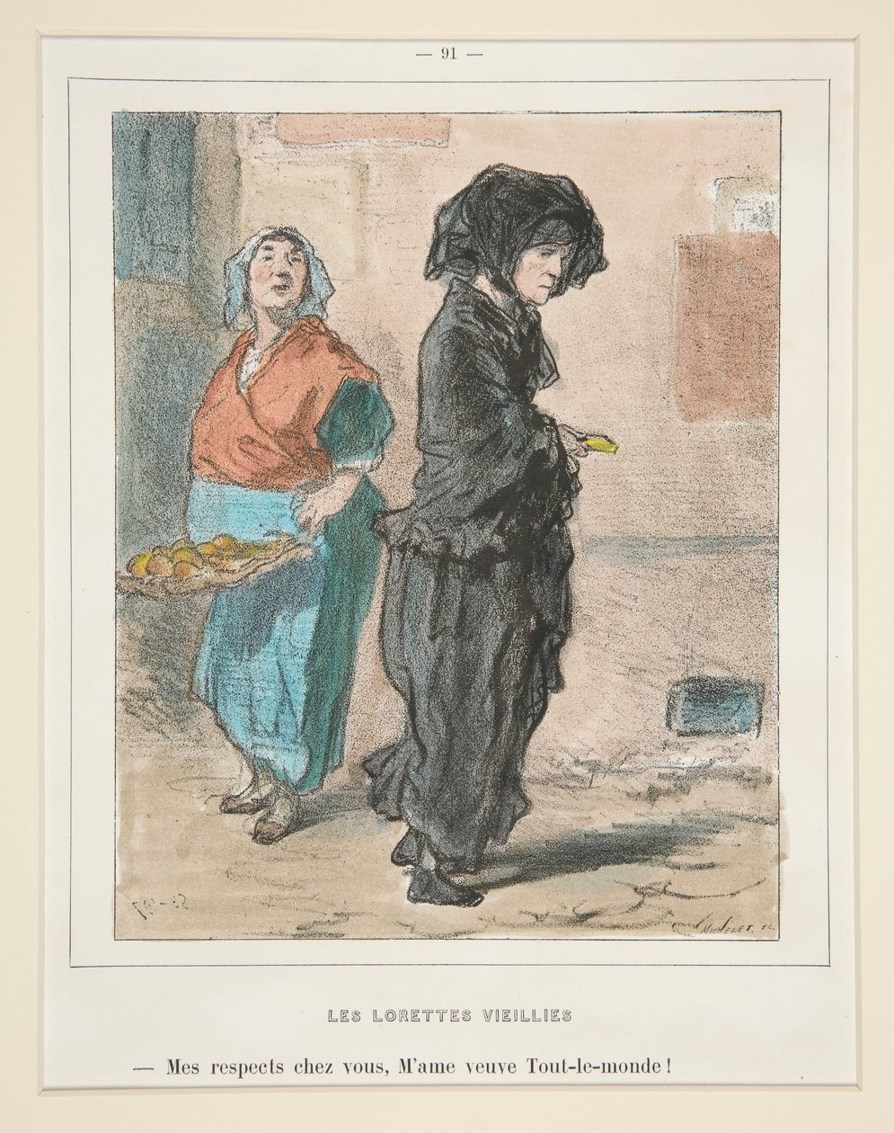 Les Lorettes Vieilles - Paul Gavarni