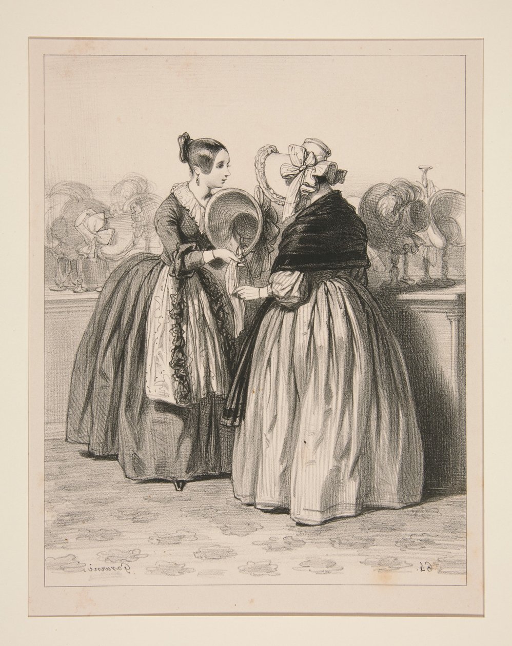 MARCHANDE DE MODES. - Paul Gavarni