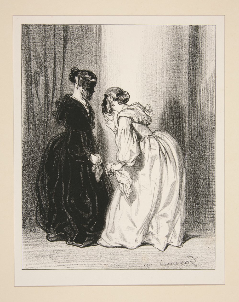 Madame, une honnete femme a ses amans (sic), et ne prend pas ceux des autres!... - Paul Gavarni