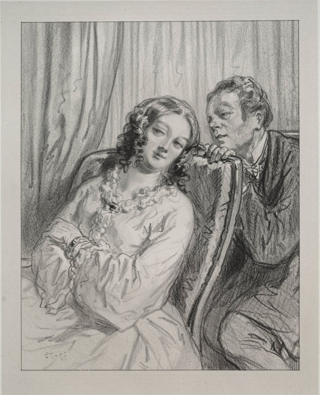 Masques et visages : Par-ci, par-là : Mame Beauminet, ta majesté..., 1857-58 - Paul Gavarni