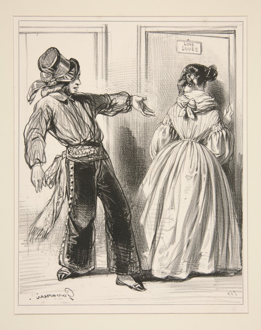 Merci, monsieur, je ne danse pas... - Paul Gavarni