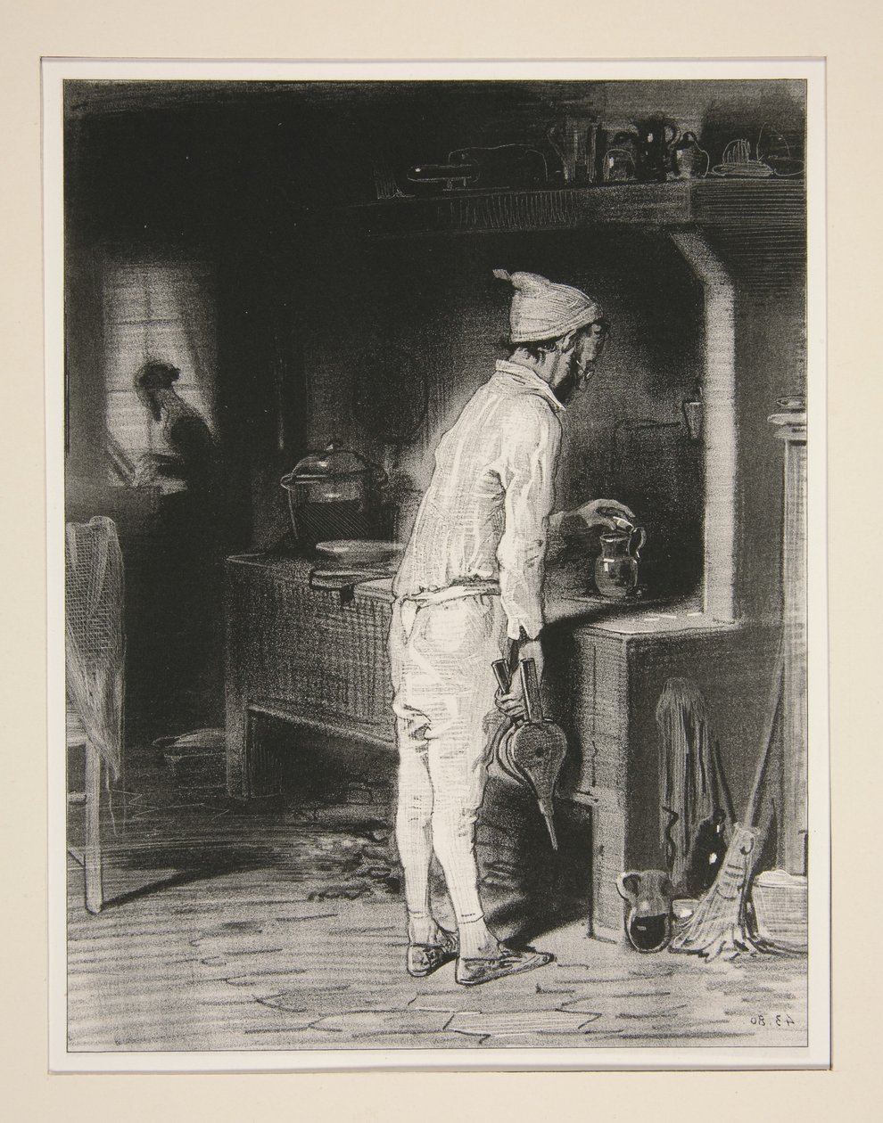 Mosieu A La Cuisine, Madame Au Piano. - Paul Gavarni