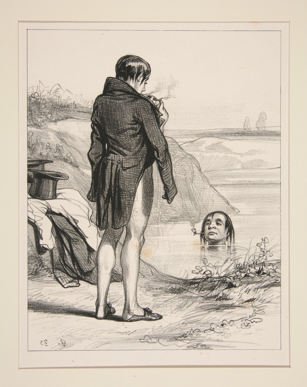 Mr JACQUES SCHWERDTFEGER, Employe aux pompes funebres... - Paul Gavarni