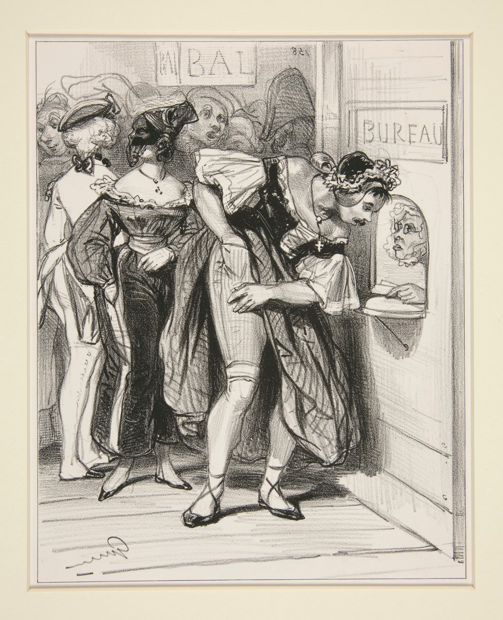 No. 1 - Un cavalier et une dame - Paul Gavarni