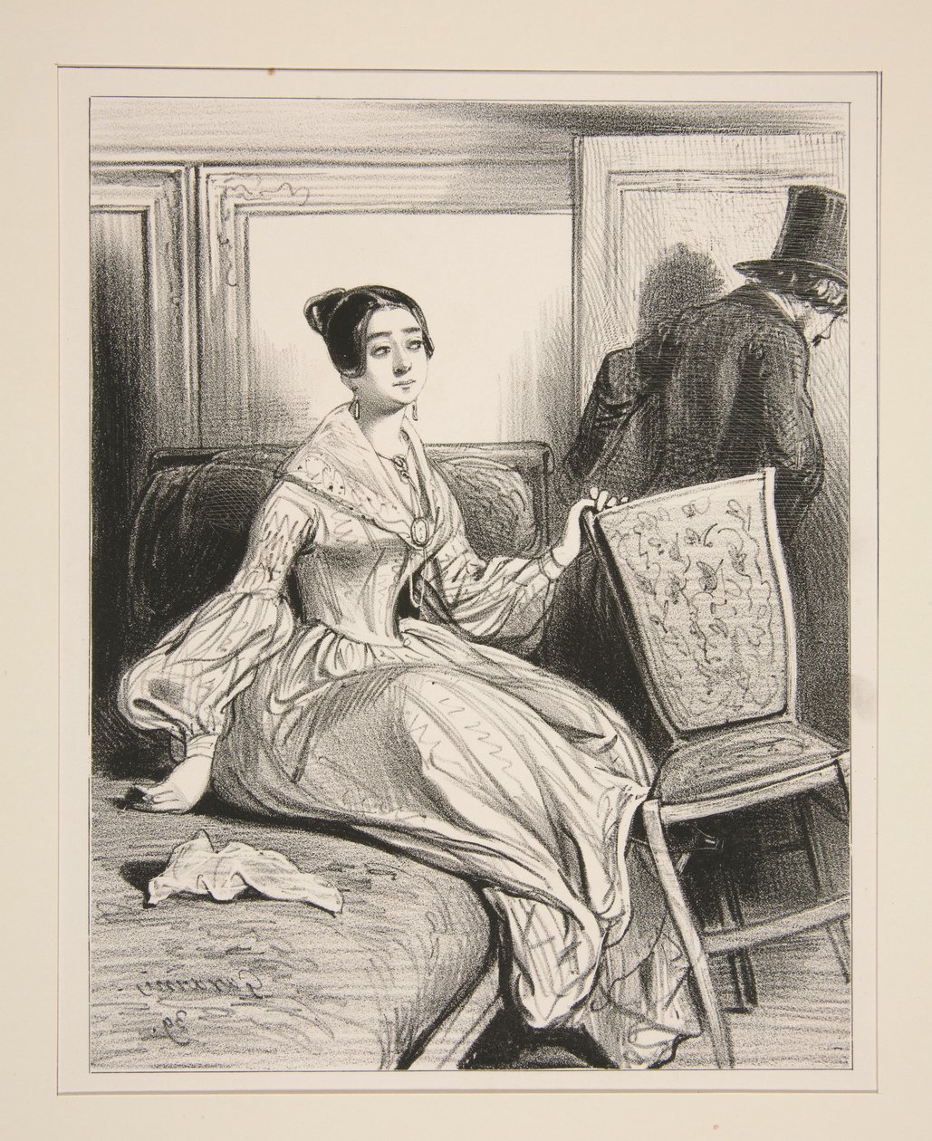 On se quitte le samedi, Et le dimanche tout est fini... - Paul Gavarni