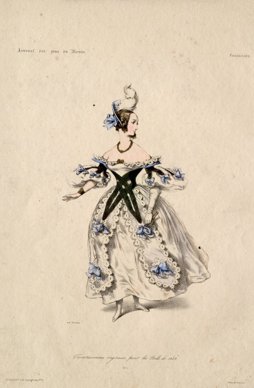 Travestissements originaux pour les bals de 1834 - Paul Gavarni