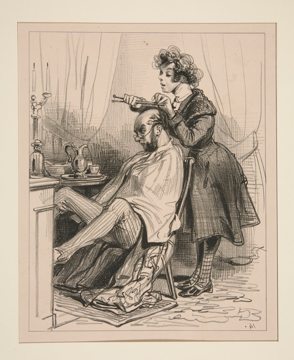 PAS DE CHEVEUX. - Paul Gavarni