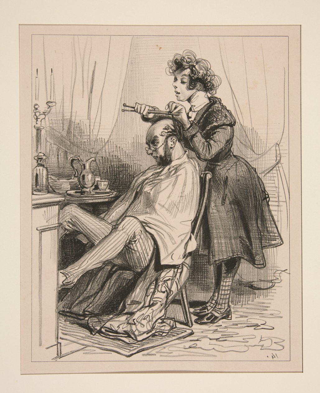 PAS DE CHEVEUX. - Paul Gavarni