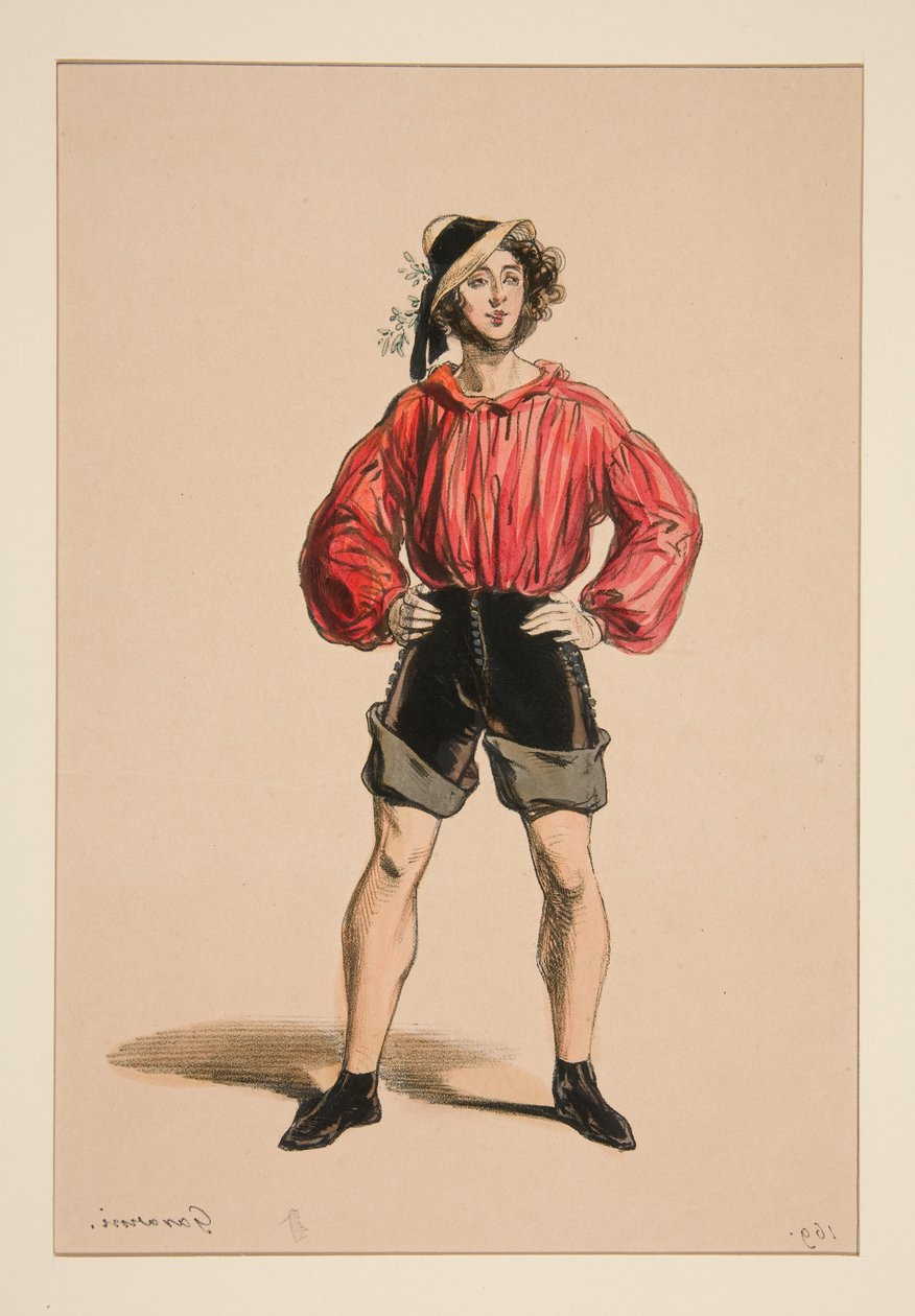 PECHEUR. Chapeau de paille. ... - Paul Gavarni