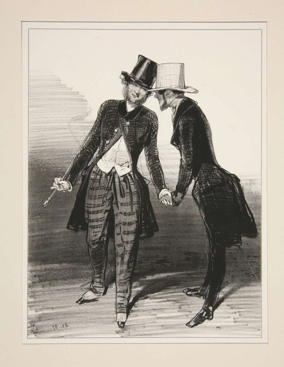 Pardon, mon cher! faut que je vous quitte pour une petite affair... - Paul Gavarni