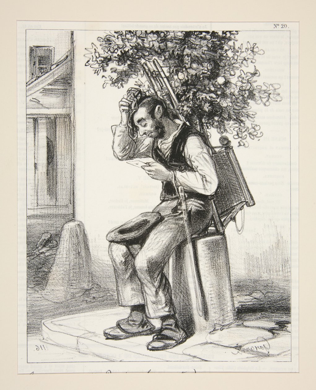 Recevez en attendant ce leger acte... - Paul Gavarni