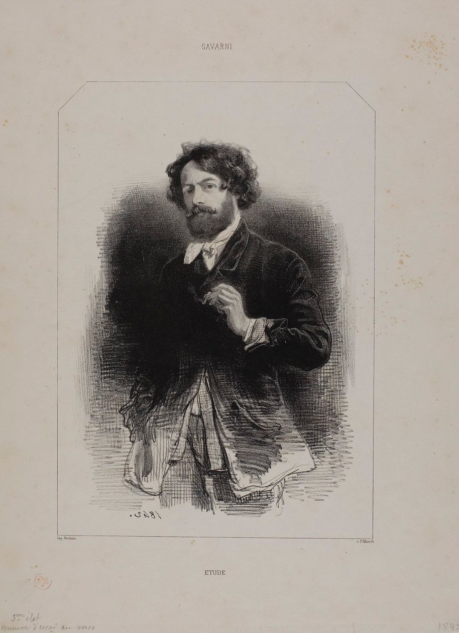 Autoportrait - Paul Gavarni