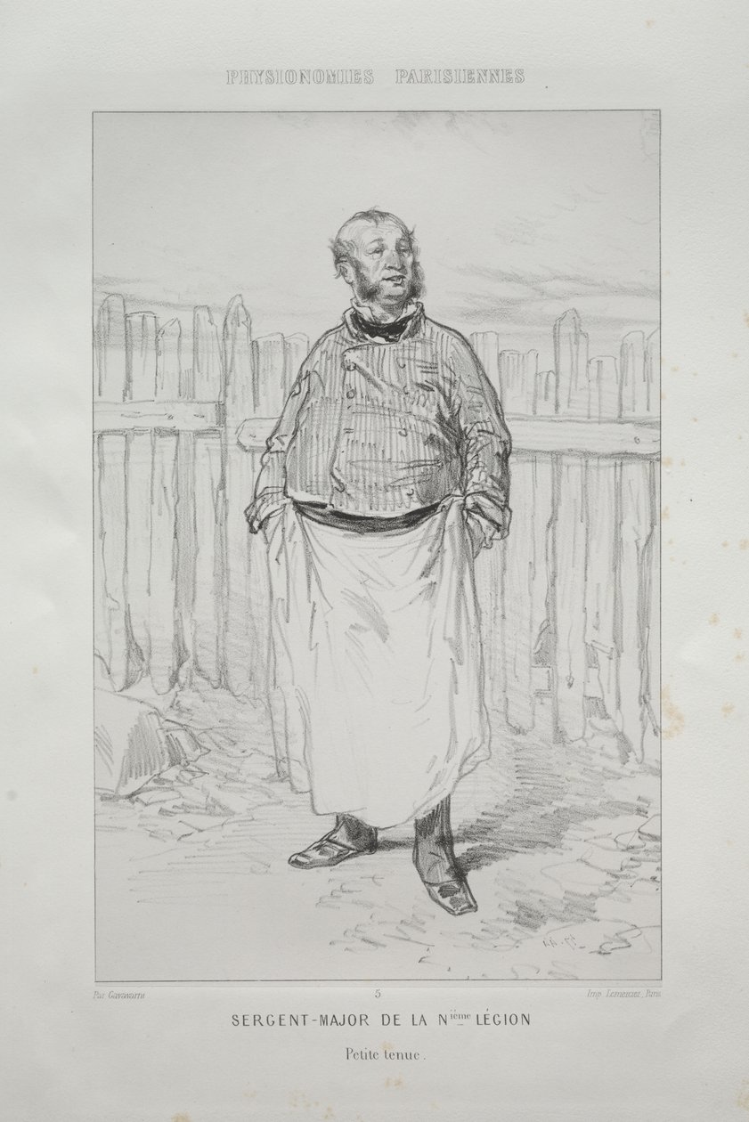 Sergent - Major de la Nième Légion - Paul Gavarni