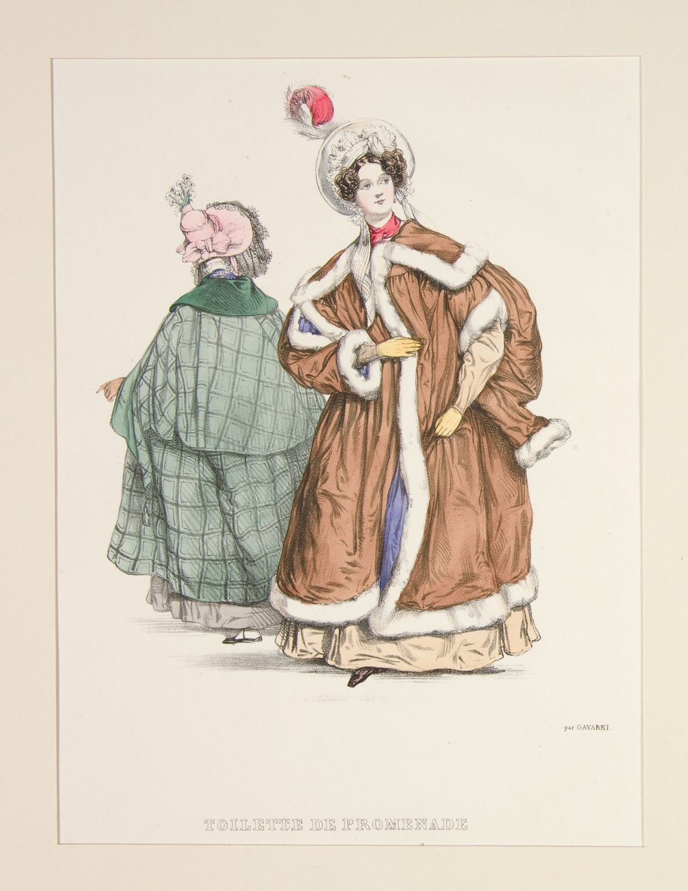 Toilette de promenade. Manteau boyard, ... - Paul Gavarni