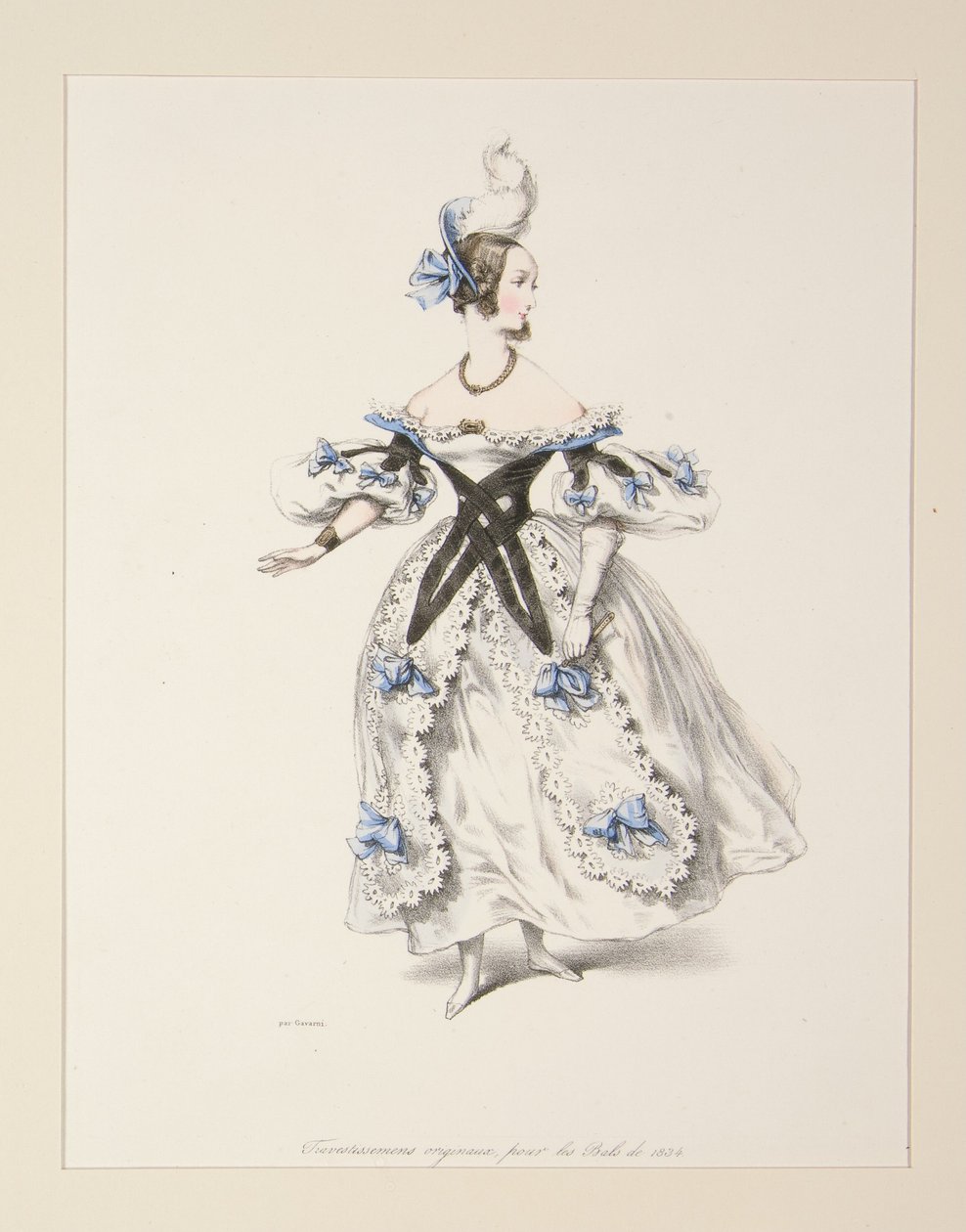 TRAVESTISSEMENS (sic) ORIGINAUX pour les bals de 1834. No. 1. - Paul Gavarni