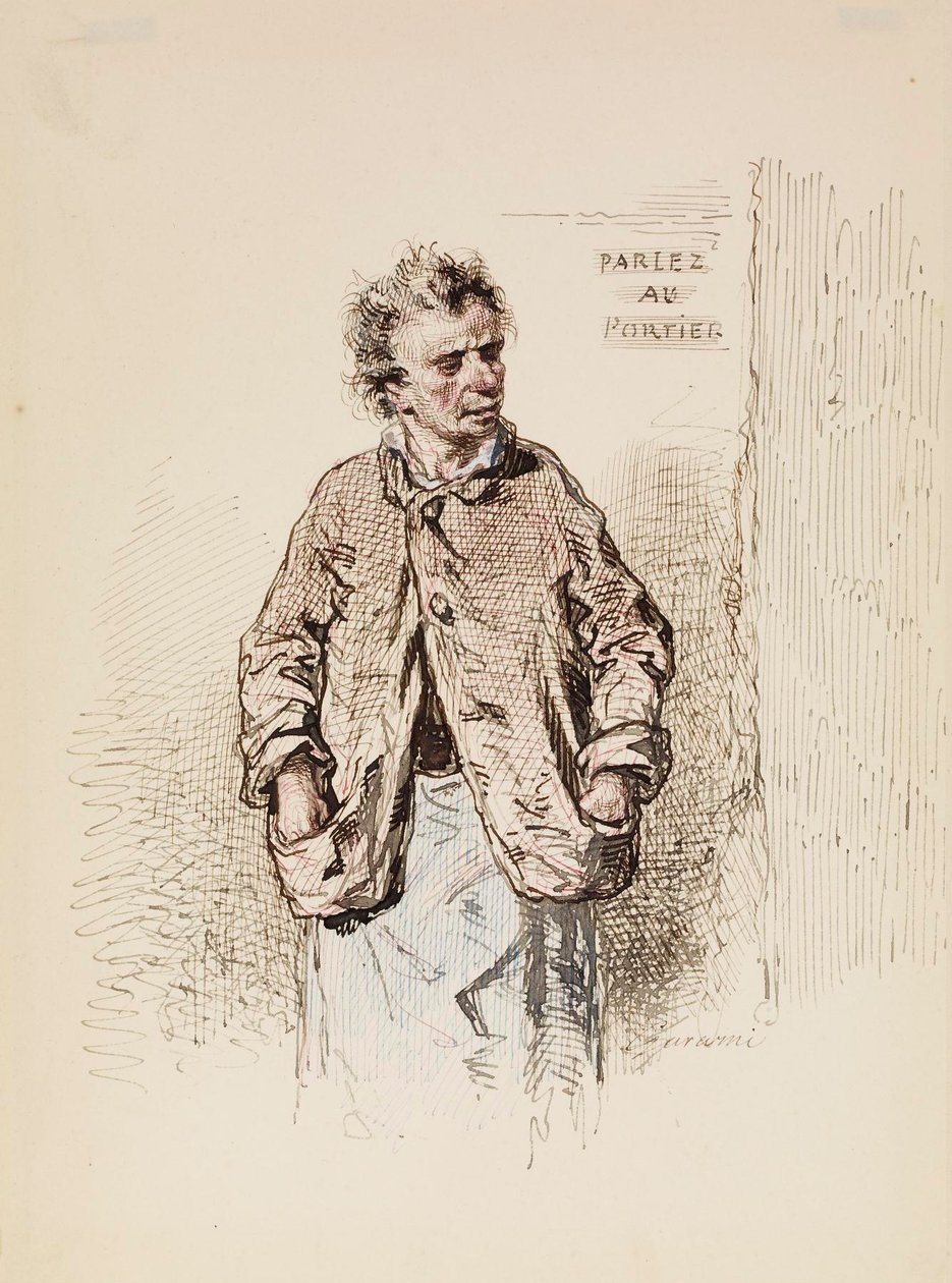 Le portier - Paul Gavarni