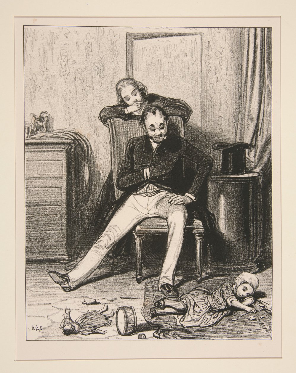 Tu ne sais pas, Monsieur Coquardeau, ce que ta fille a fait?... - Paul Gavarni