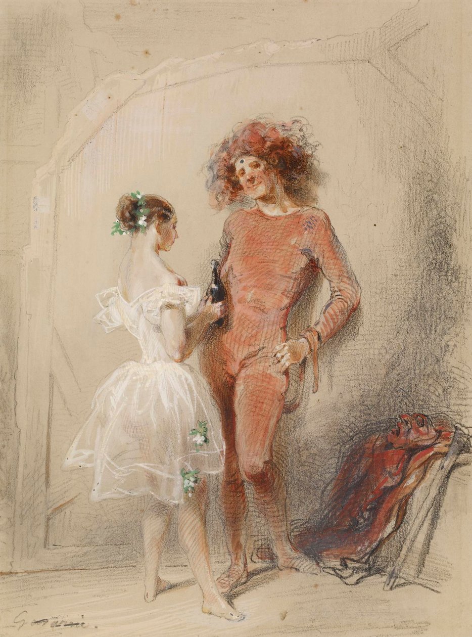 Deux danseuses en coulisses - Paul Gavarni
